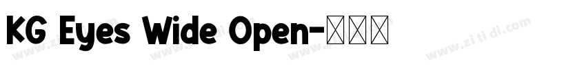 KG Eyes Wide Open字体转换